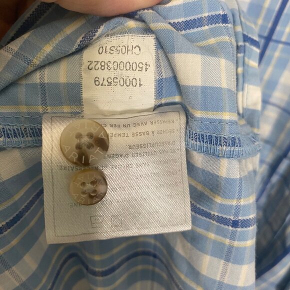 Ariat Pro Series Mens XXL Blue Plaid Short Sleeve Shirt Lightweight Western Work - Picture 4 of 7